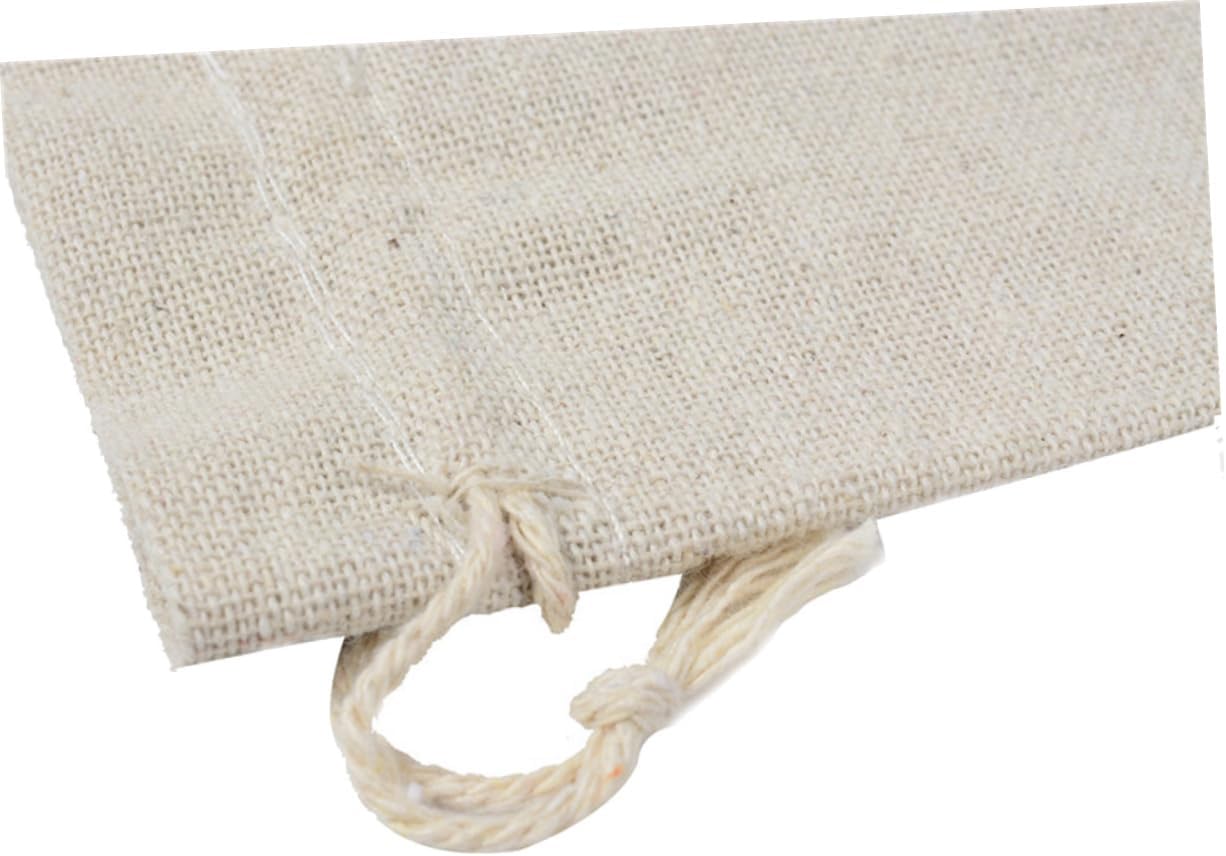 SOIMISS 4 Pack Cotton Tea Storage Bags Travel Toiletry Sachets