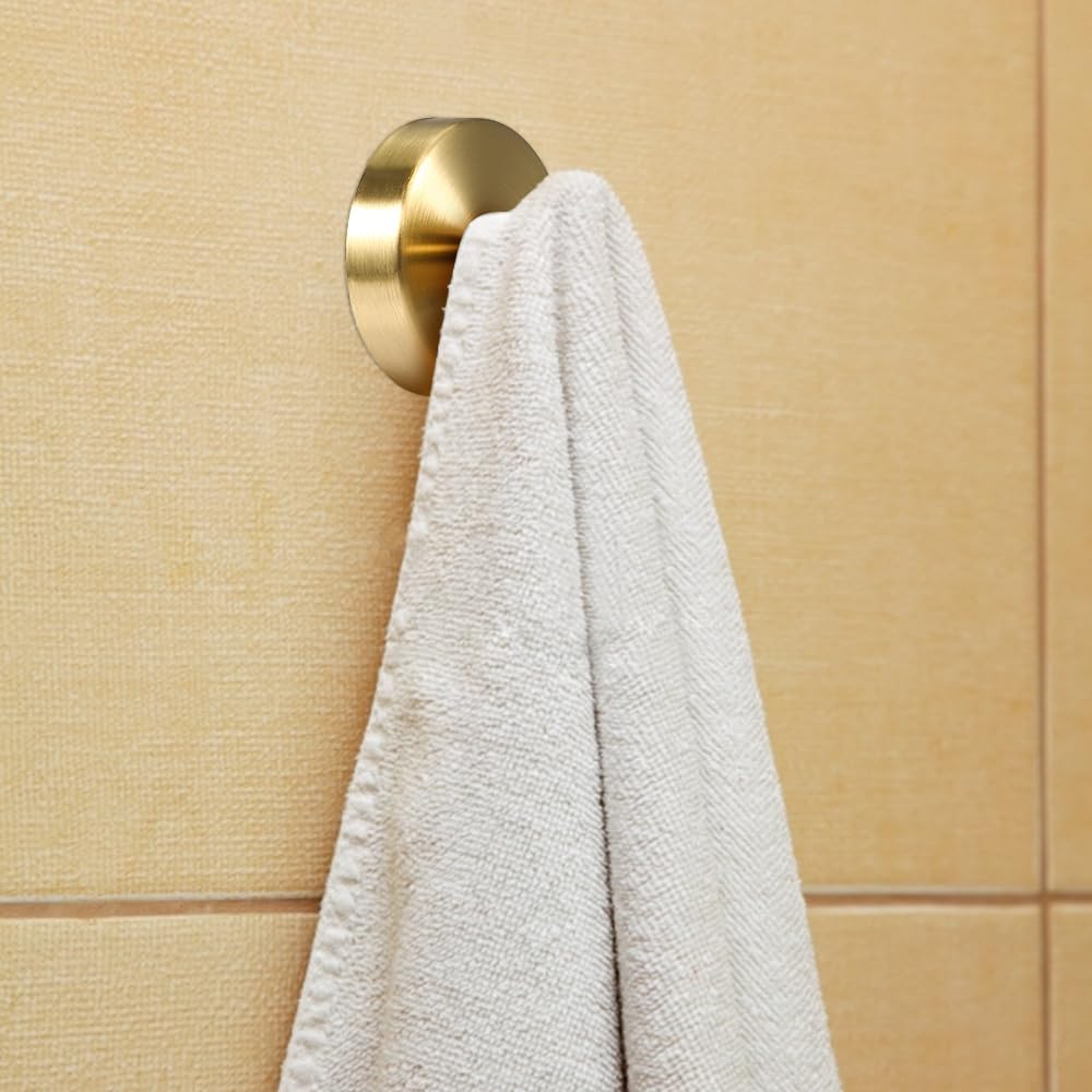 Picowe Suction Cup Hooks 2PCS Golden Wreath Hanger
