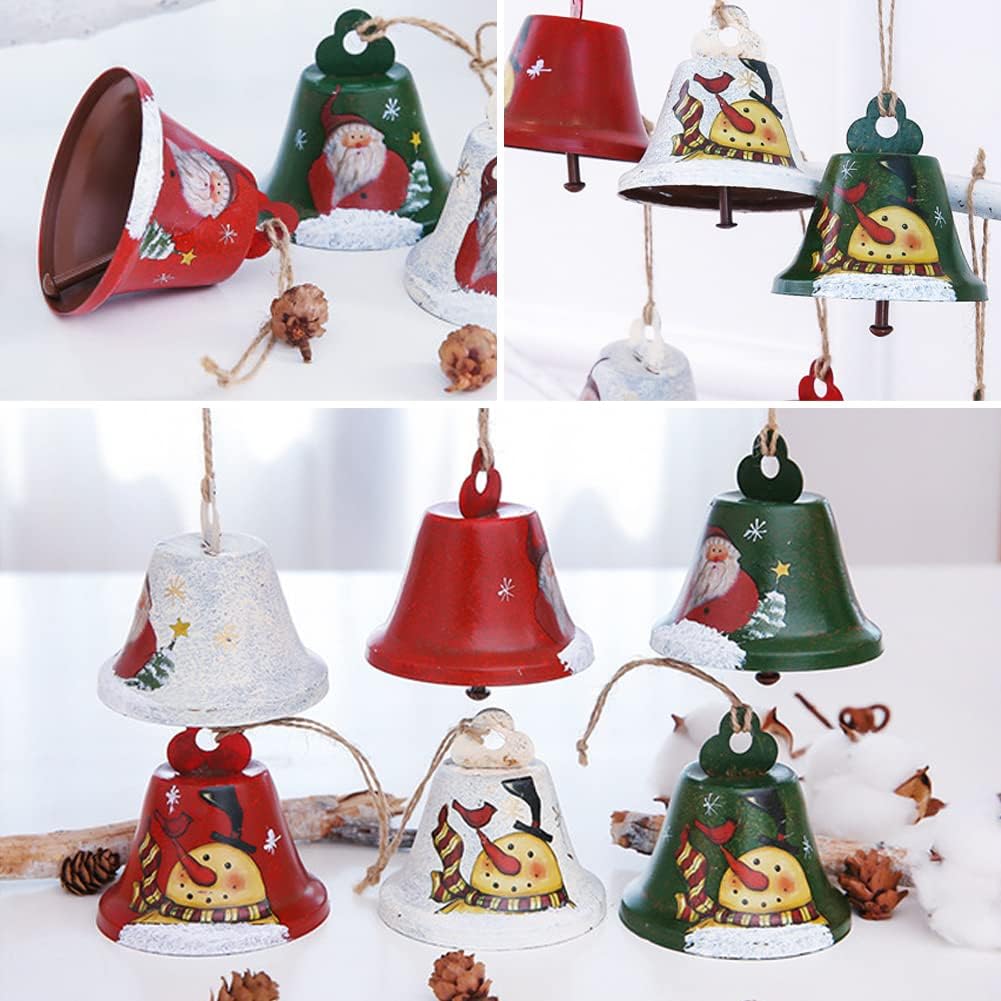 EUBUY Rustic Christmas Bell Ornament