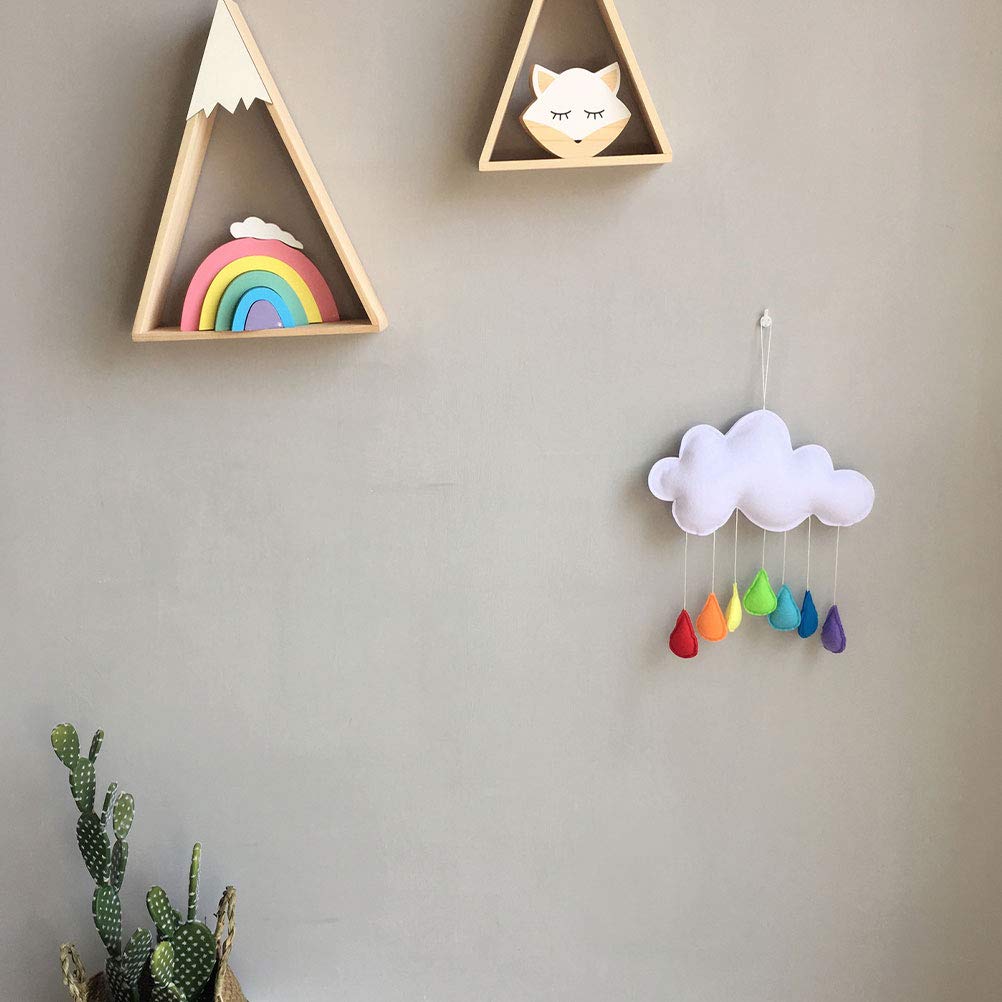 Cloud Rainbow Raindrops Wall Mobile Decor