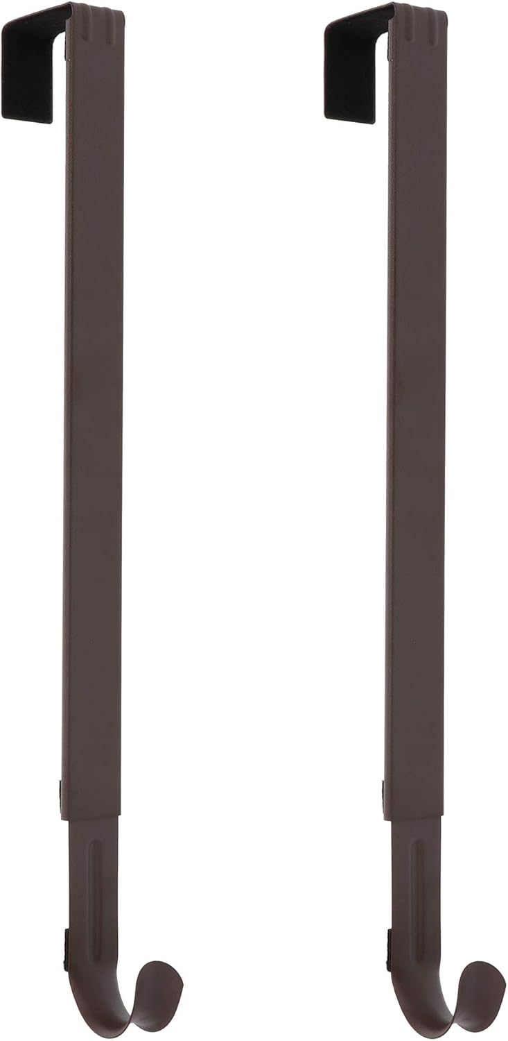 Haute Decor 2 Pack Adjustable Wreath Hanger - Matte Brown
