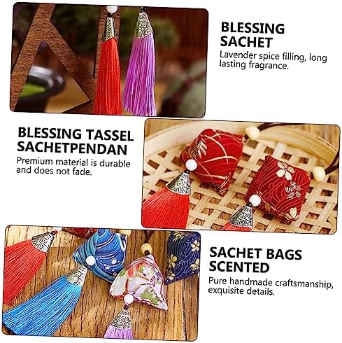 5pcs Handmade Scented Omamori Pendants for Blessing Loved Ones