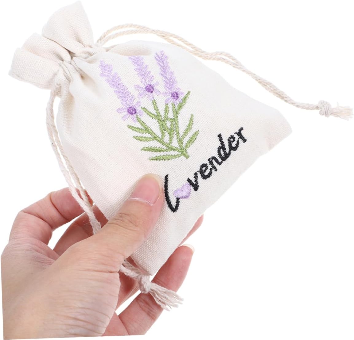 Cabilock 5pcs Lavender Sachet Bags Drawstring Favor Pouches