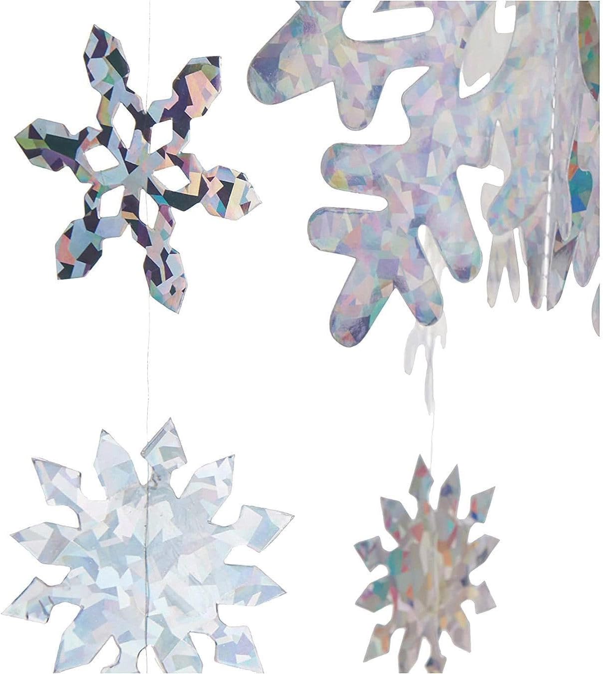 Beistle 3D Snowflake Mobile for Winter Decor