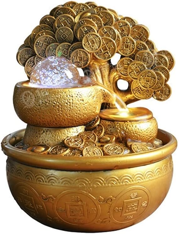 SUNESA Tabletop Fountain Money Tree Decor for Home Office