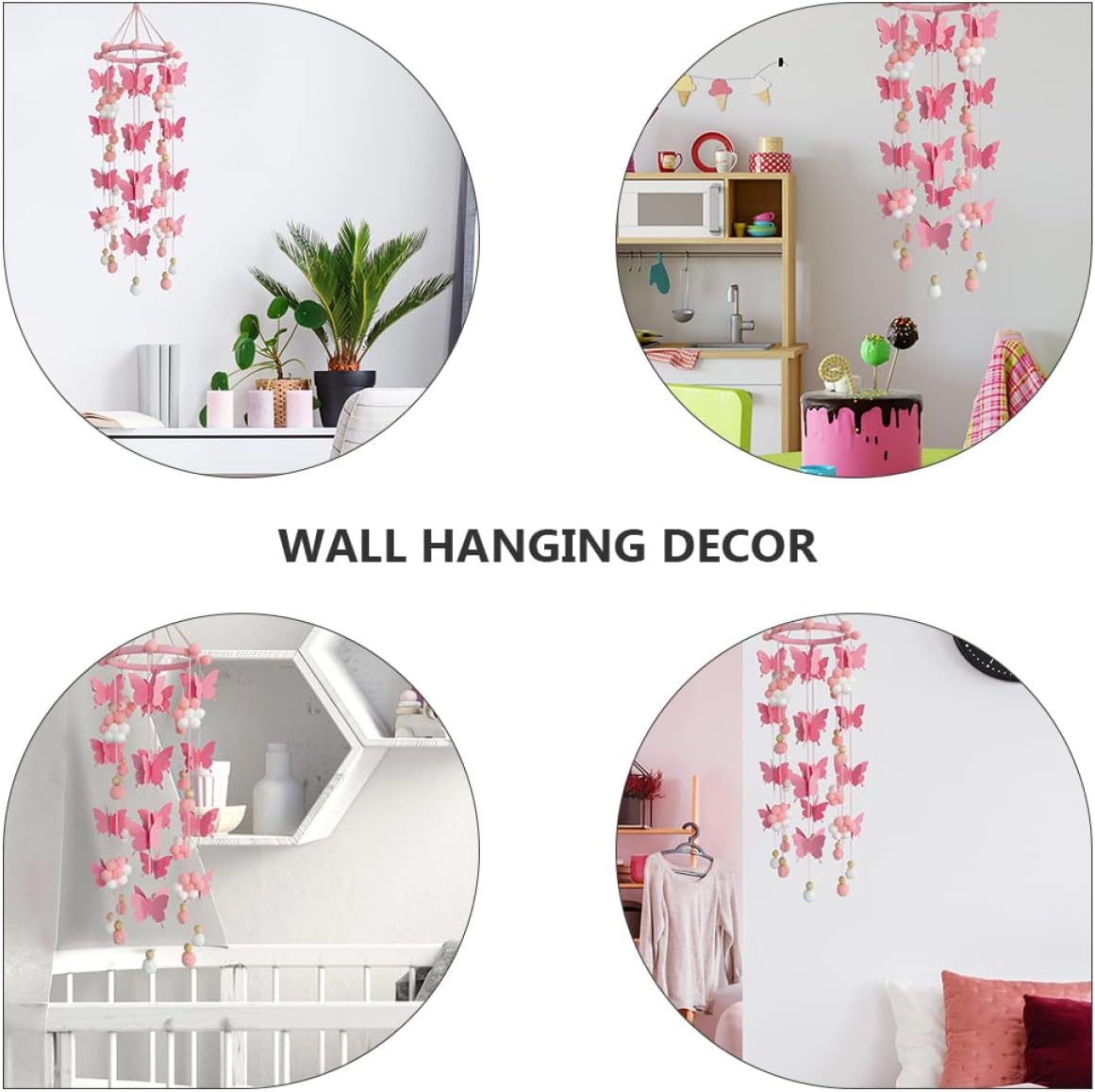 1pc Home Kids Plush Wall Hanging Butterfly Decoration