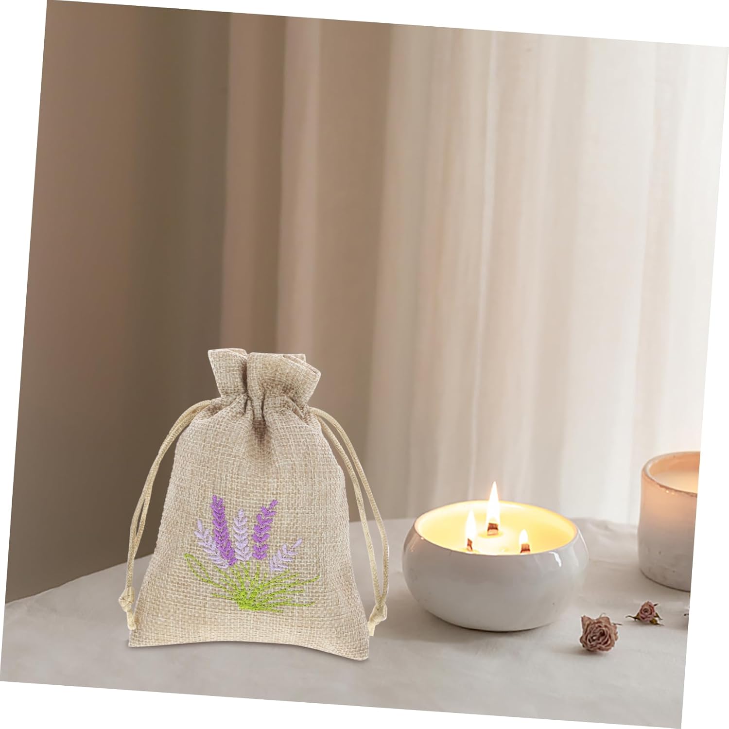 10pcs Lavender Scent Sachets for Closet and Flower Storage