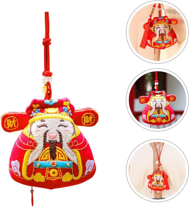 Totority 1pc Chinese Style Feng Shui Sachet Bag Hanging Ornament