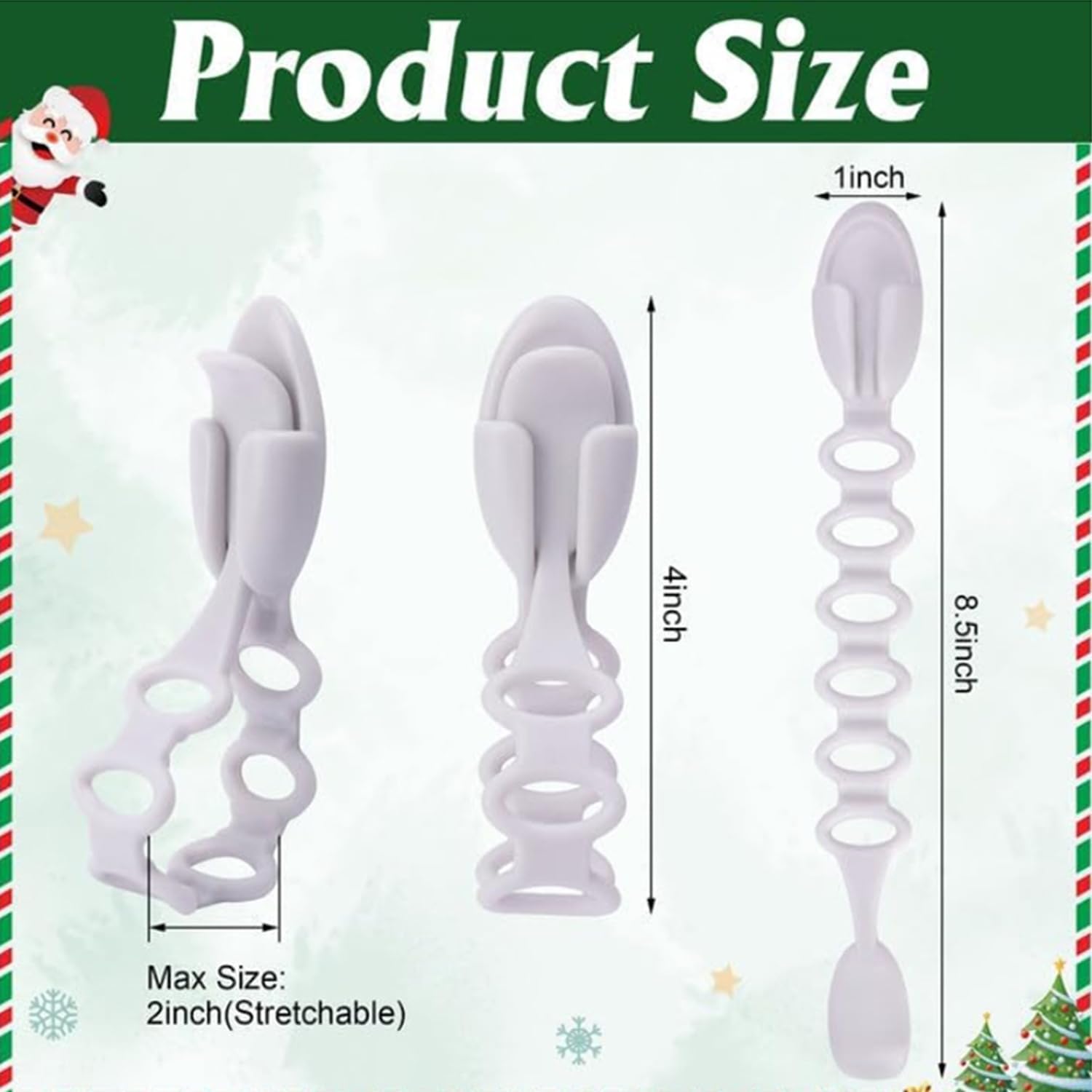 8pcs Christmas Garland Ties Wreath Holder