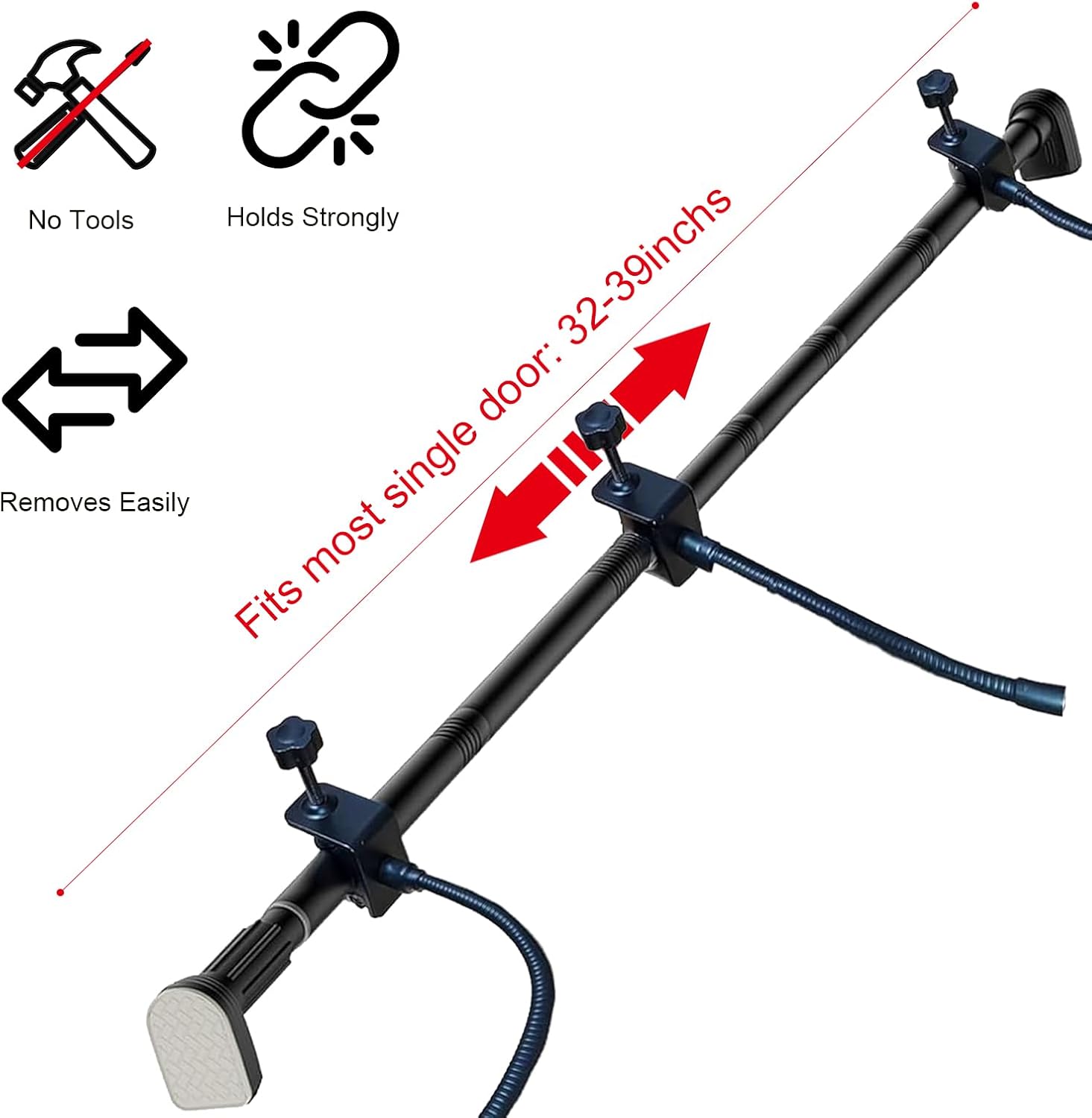 Adjustable Heavy-Duty Garland Hanger for Doors