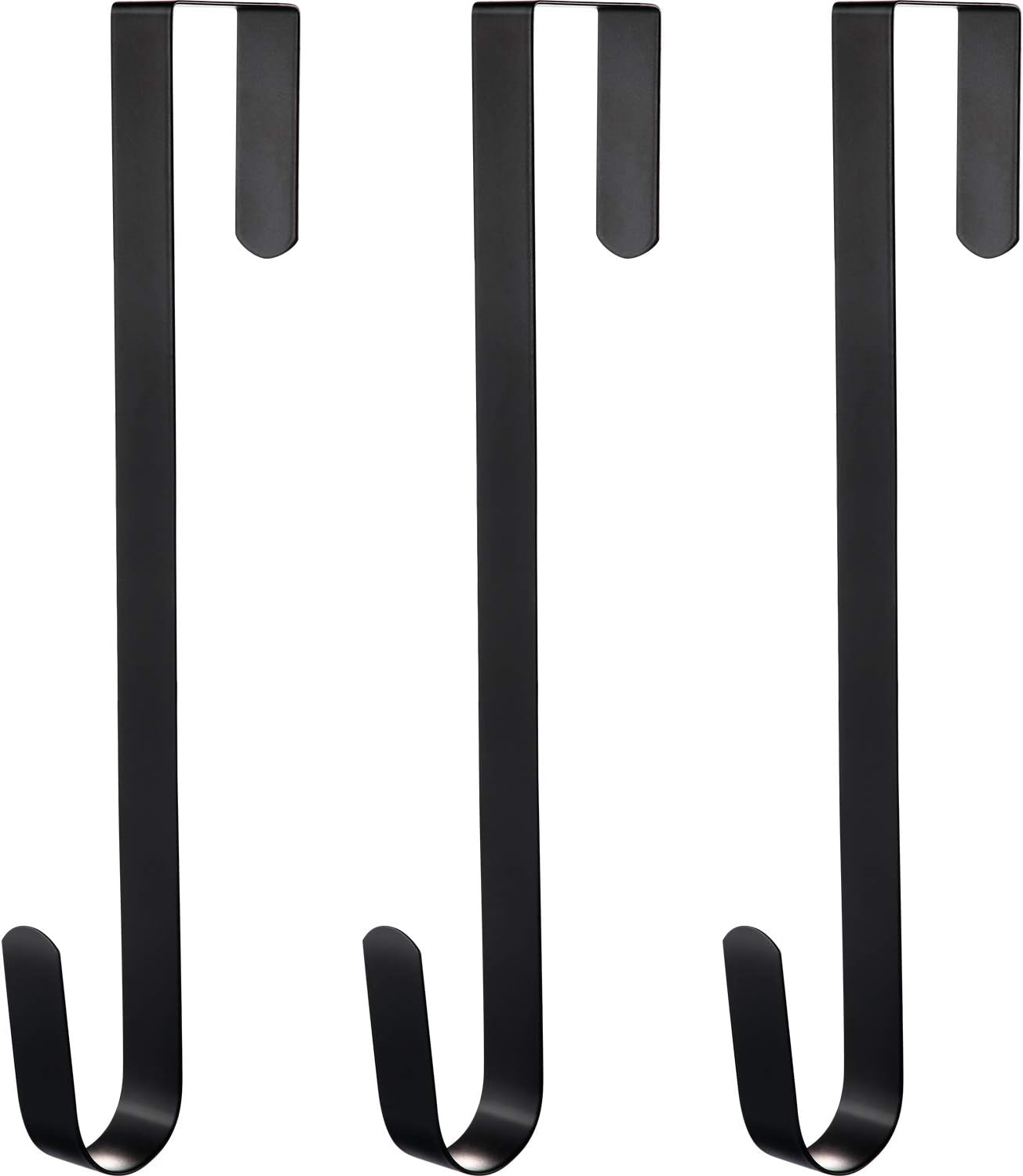 Zhehao 3 Piece Christmas Decor Metal Wreath Hangers