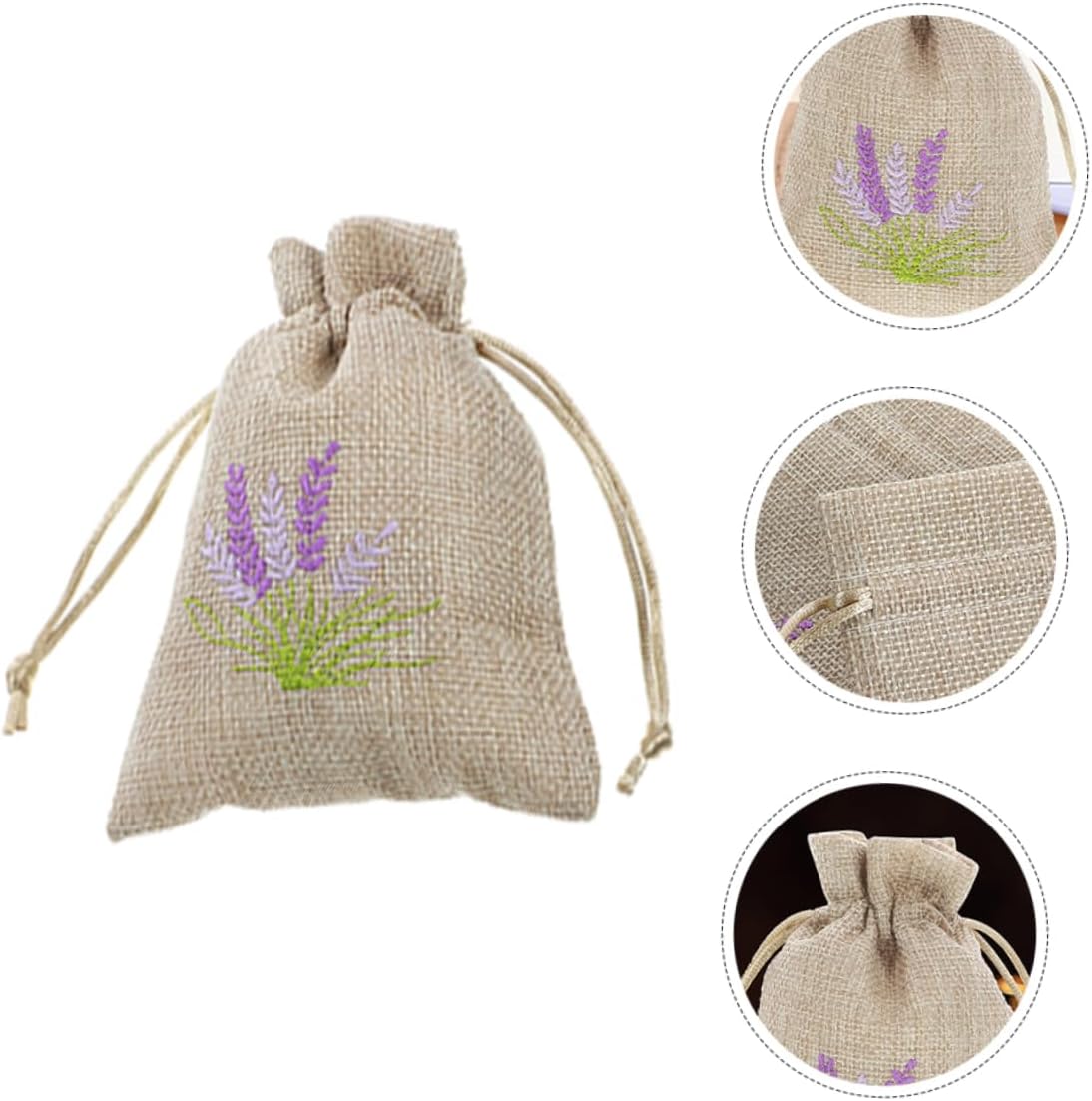 5pcs Dried Lavender Sachet Bags Empty Fragrance Pouches Reusable