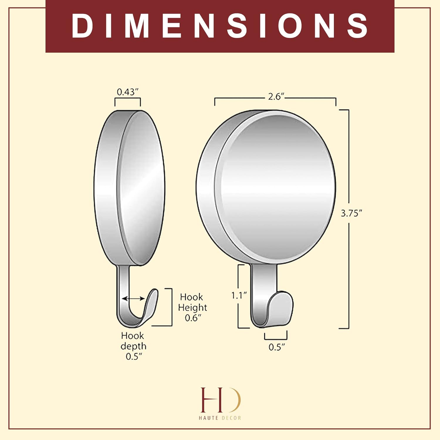 Haute Decor Attract Magnetic Hanger 1 Pack