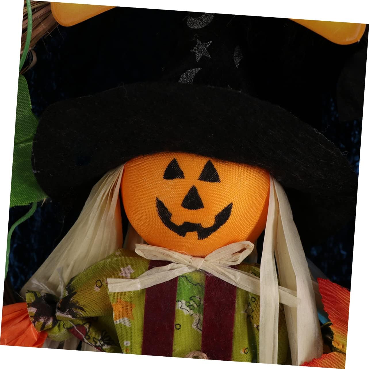 PRETYZOOM Halloween Garland Straw Plastic Door Hanger Decor