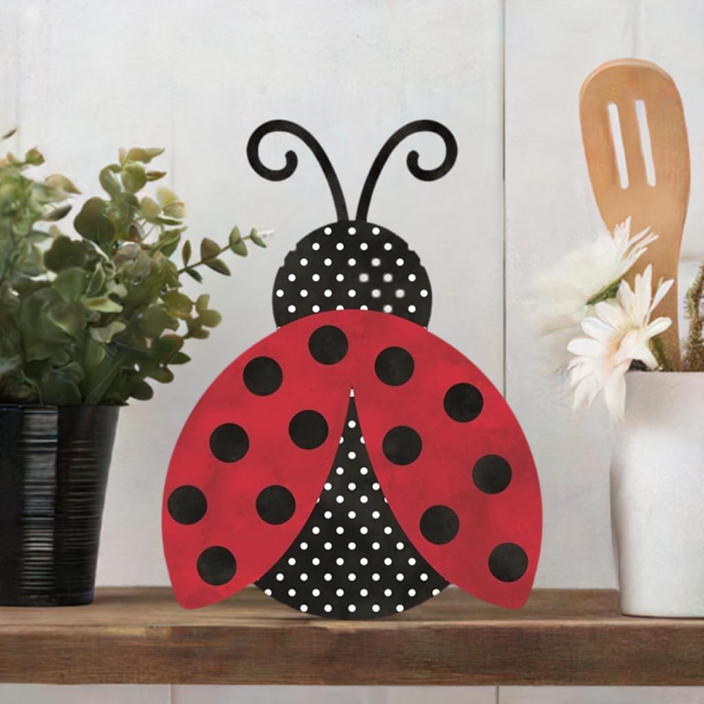 Craig Bachman 12-inch Ladybug Metal Wall Hanger