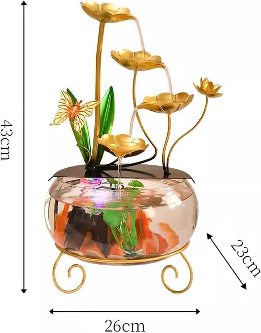 WAOCEO Tabletop Fountain Home Decoration Water Flow