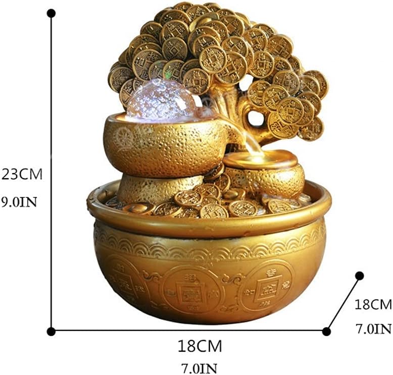 SUNESA Tabletop Fountain Money Tree Decor for Home Office