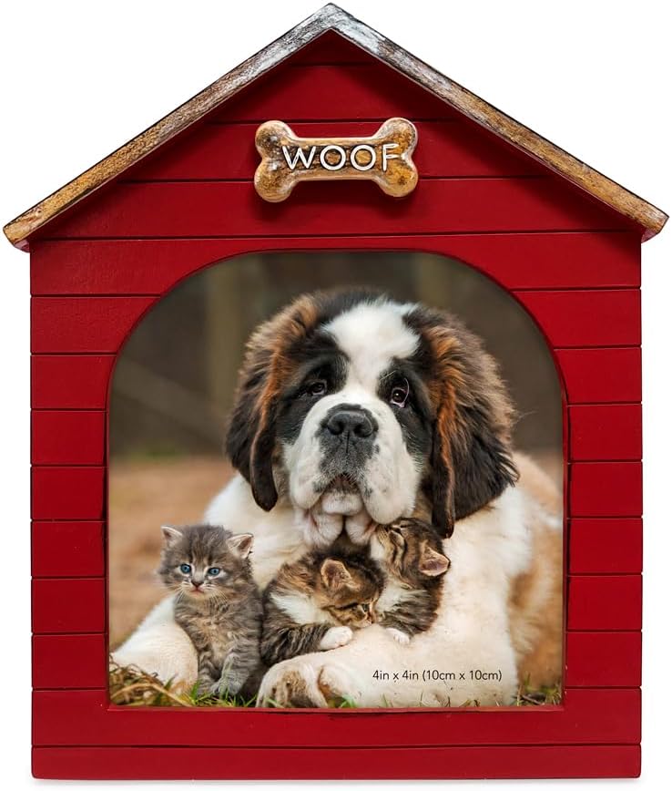 Isaac Jacobs 4x4 Red Resin Woof Doghouse Frame