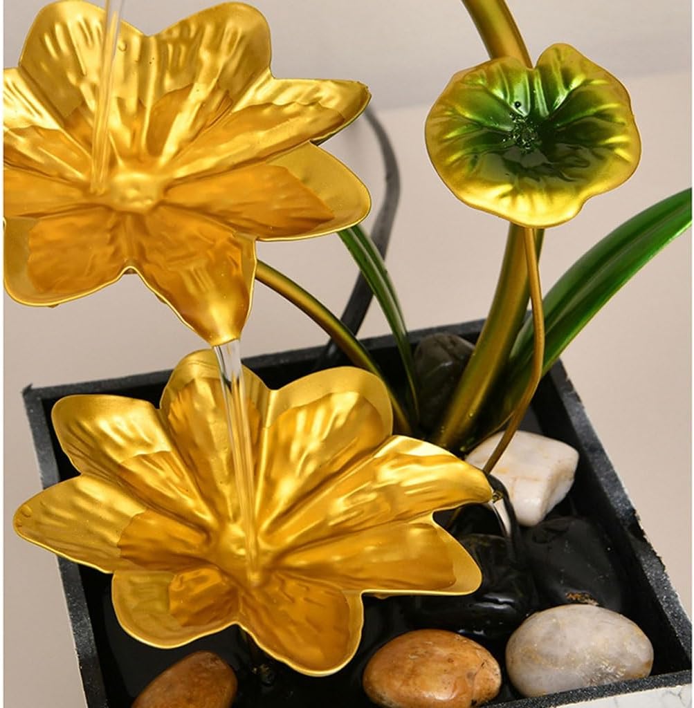 Elegant Tabletop Fountain with Water Flow