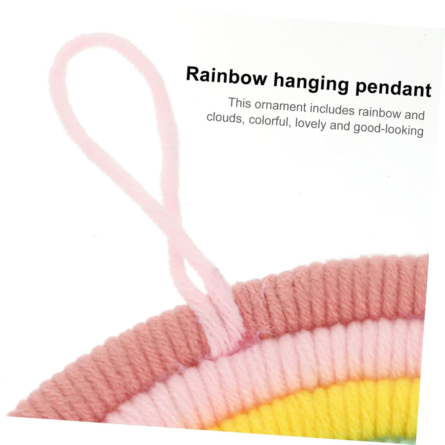 HANABASS Rainbow Woven Wall Pendant for Bedrooms and Playrooms