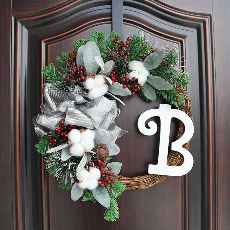 Double Wreath Hanger 12 Inch Black Metal