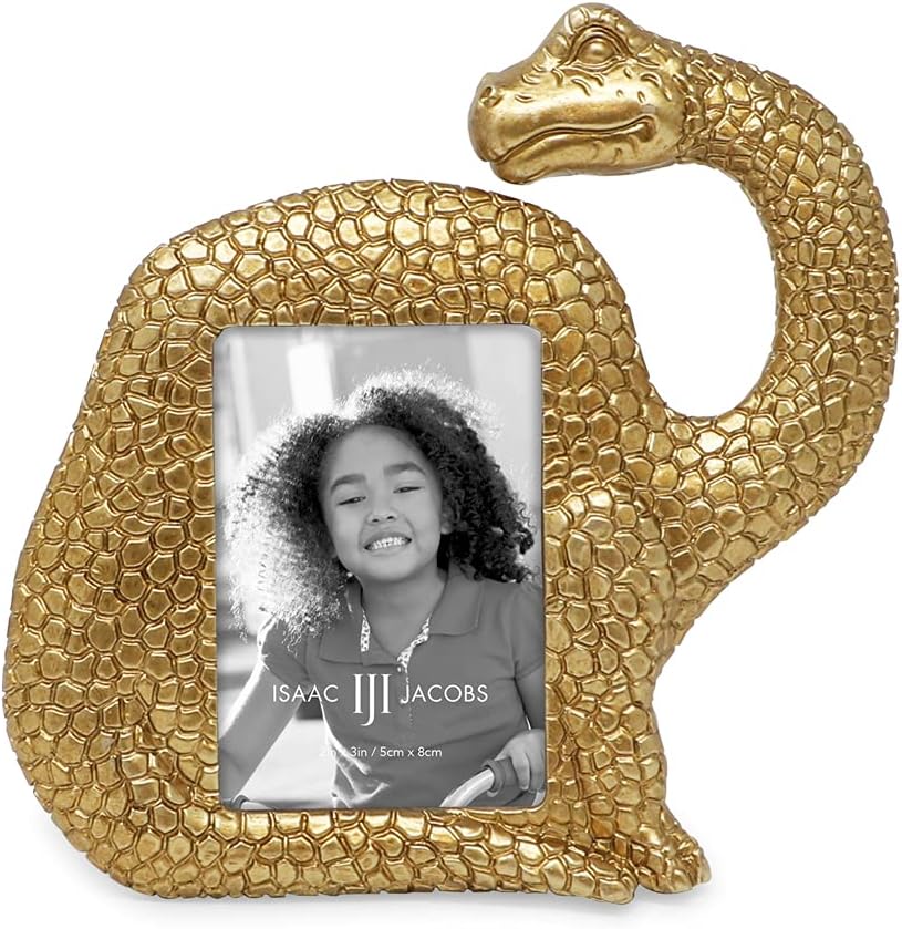Isaac Jacobs Resin Dinosaur Frame with Easel and Hanging Tabs