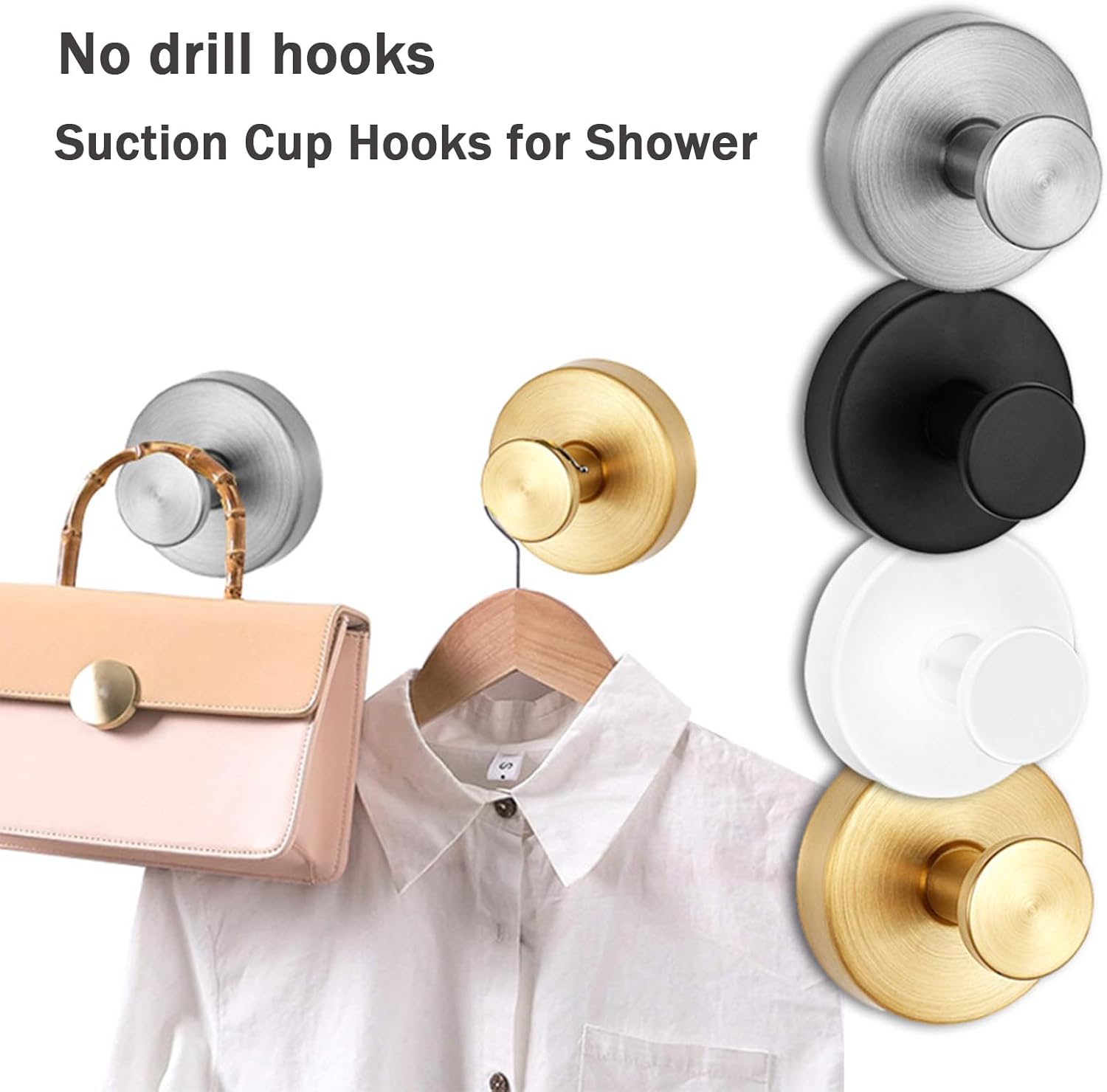 Heavy Duty Suction Cup Wreath Hooks for Glass Doors and Windows