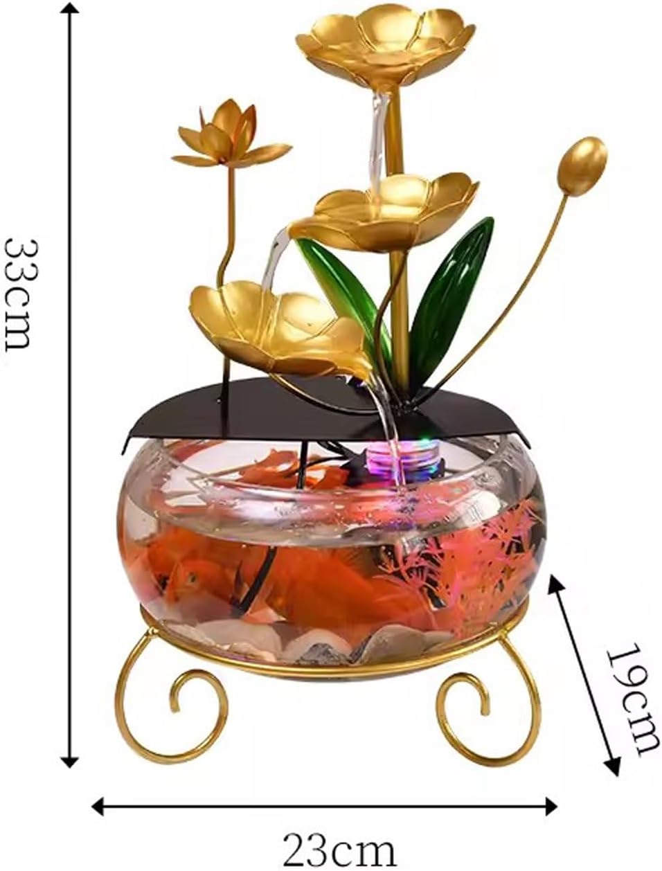 GRFIT Tabletop Fountain Small Indoor Water Flow Decoration