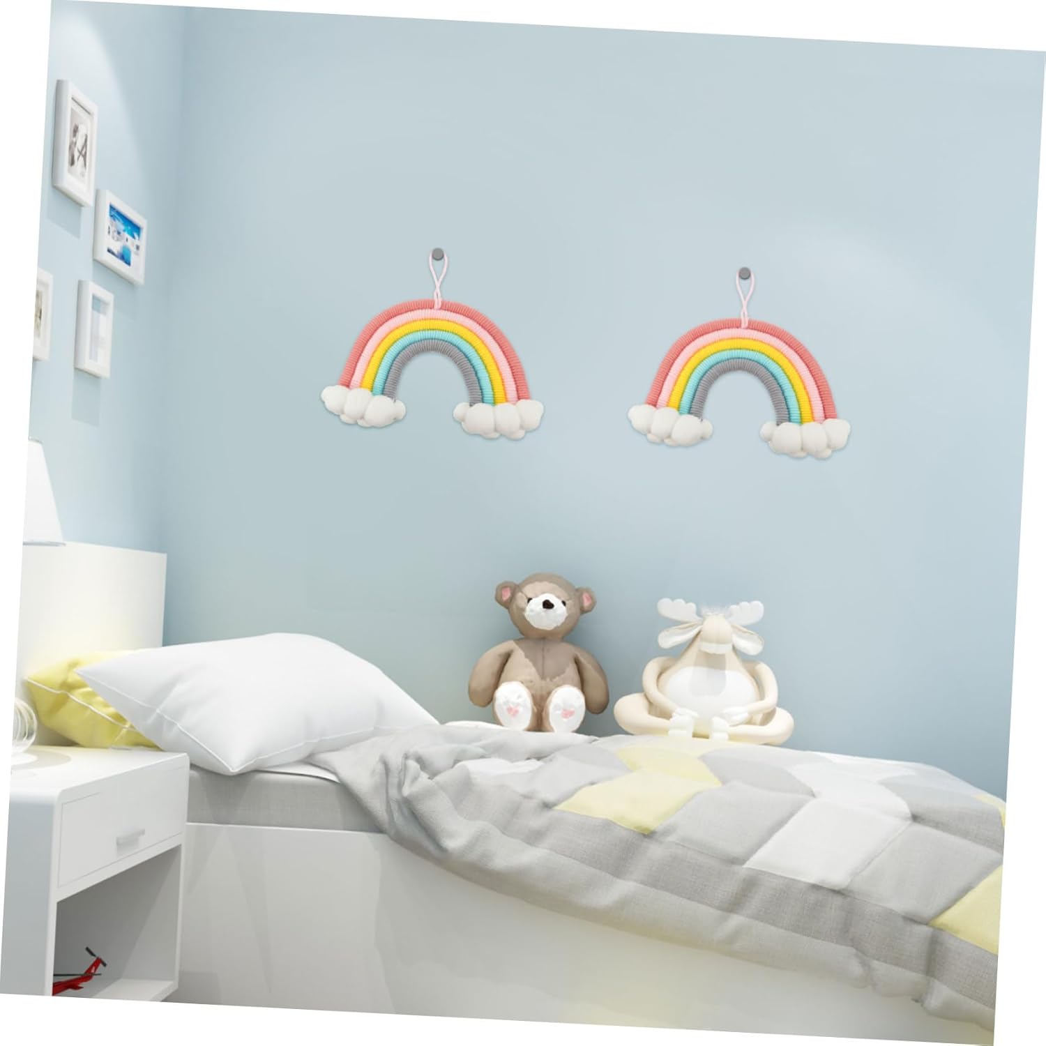 VICASKY Cloud Rainbow Wall Macrame Art Decoration