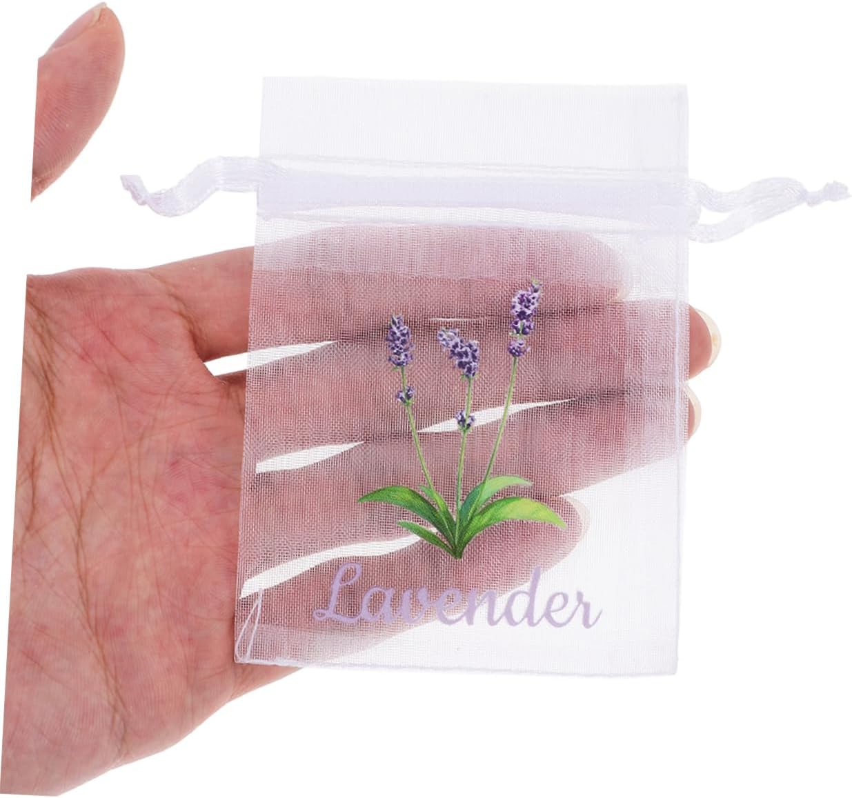 50PCS Empty Drawstring Sachet Bags for Lavender Tea