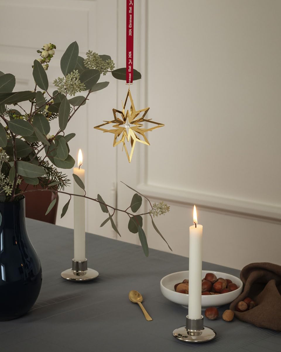 2024 Christmas Mobile Ornament 18kt Gold-Plated Brass