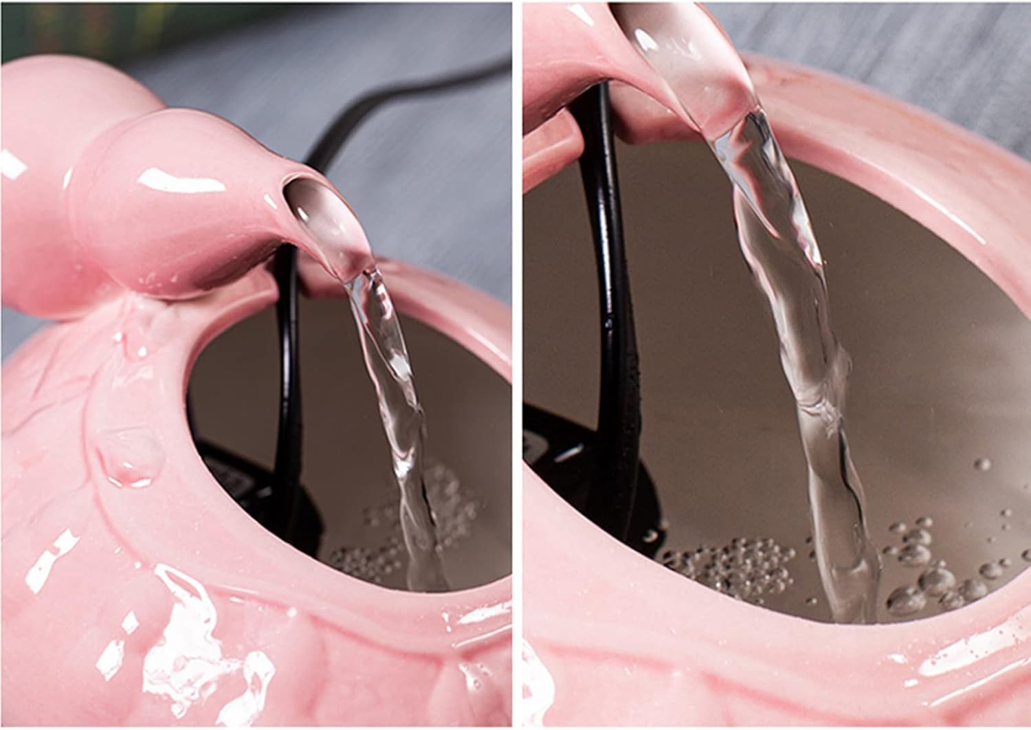 Mini Ceramic Waterfall Tabletop Fountain for Home and Office