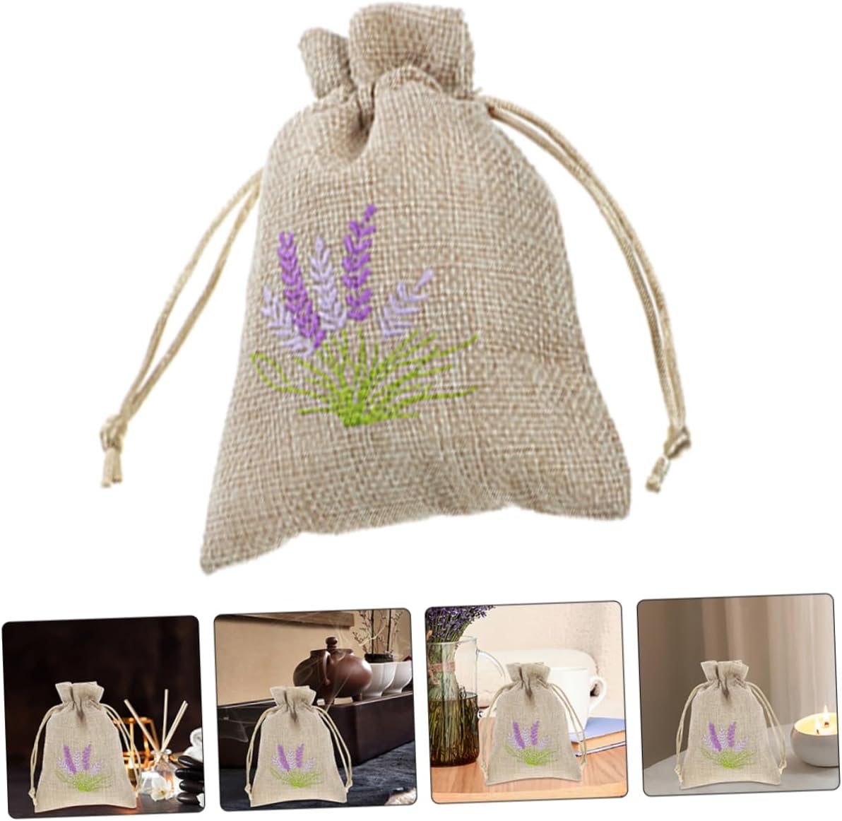 5pcs Dried Lavender Sachet Bags Empty Fragrance Pouches Reusable