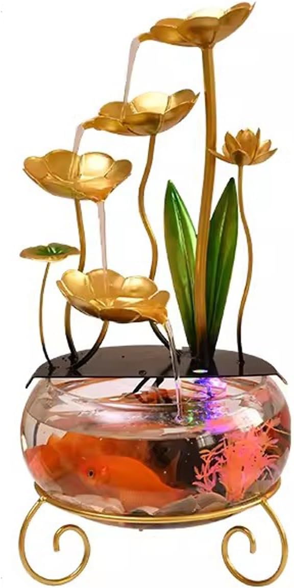 WAOCEO Tabletop Fountain Home Decoration Water Flow