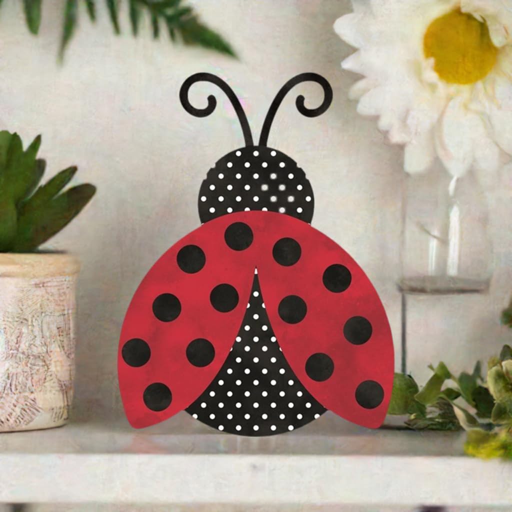 Craig Bachman 12-inch Ladybug Metal Wall Hanger