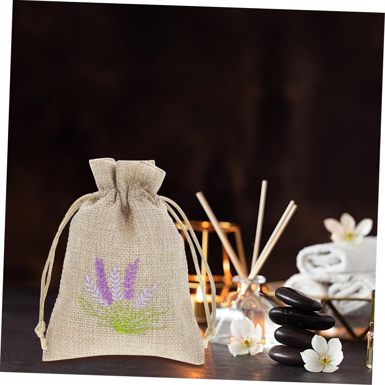 Ciieeo 5pcs Lavender Scent Pouches for Home Decor