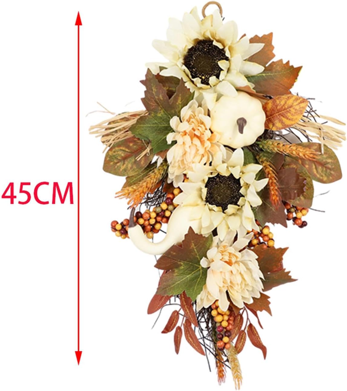 Esquirla Teardrop Hanging Fall Wreath 45cm