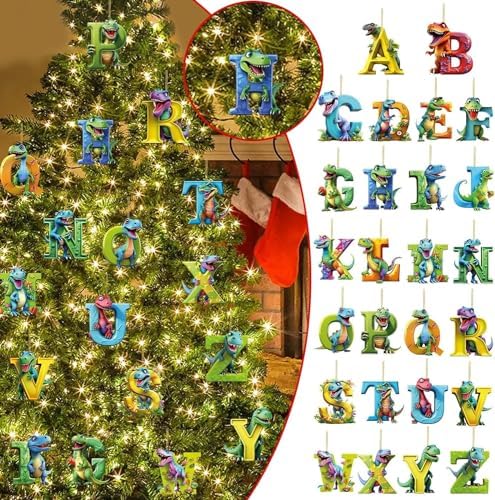 Christmas Dinosaur Cartoon Pendant Set