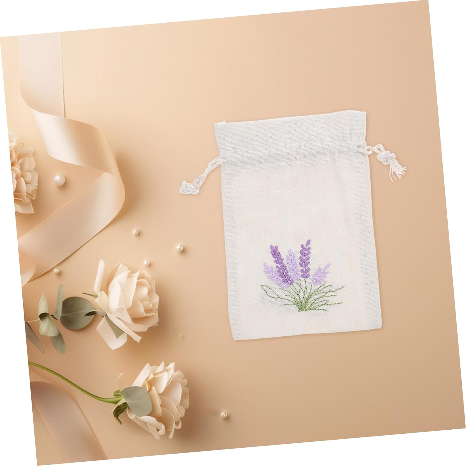 10 Pcs Lightweight Drawstring Pouches for Travel Home Storage