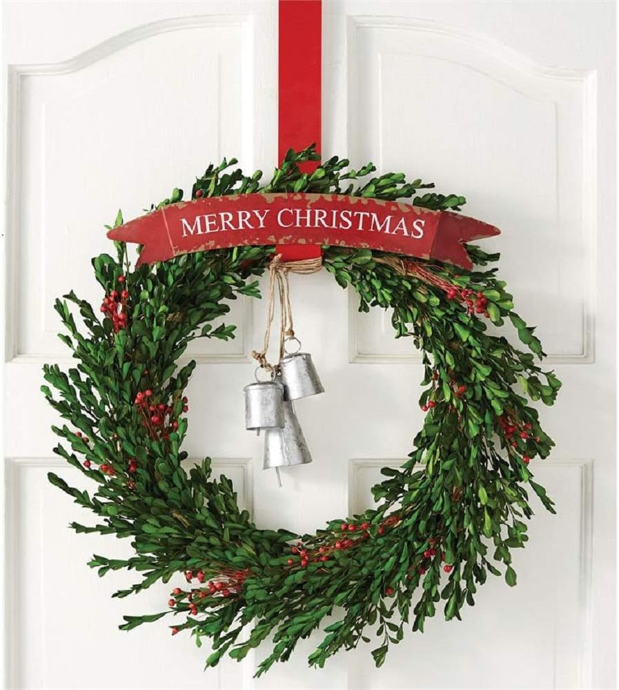 Mud Pie Tin Banner Wreath Hanger