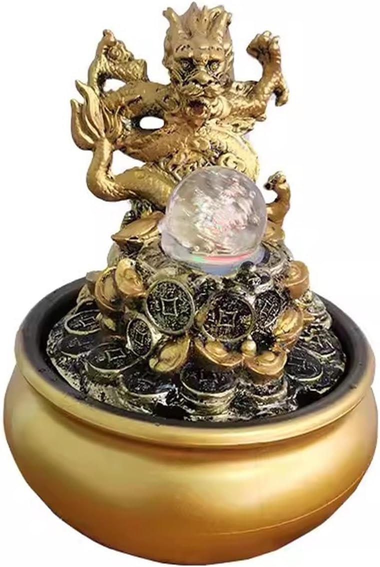 GRFIT Tabletop Fountain Decor Indoor Water Feature