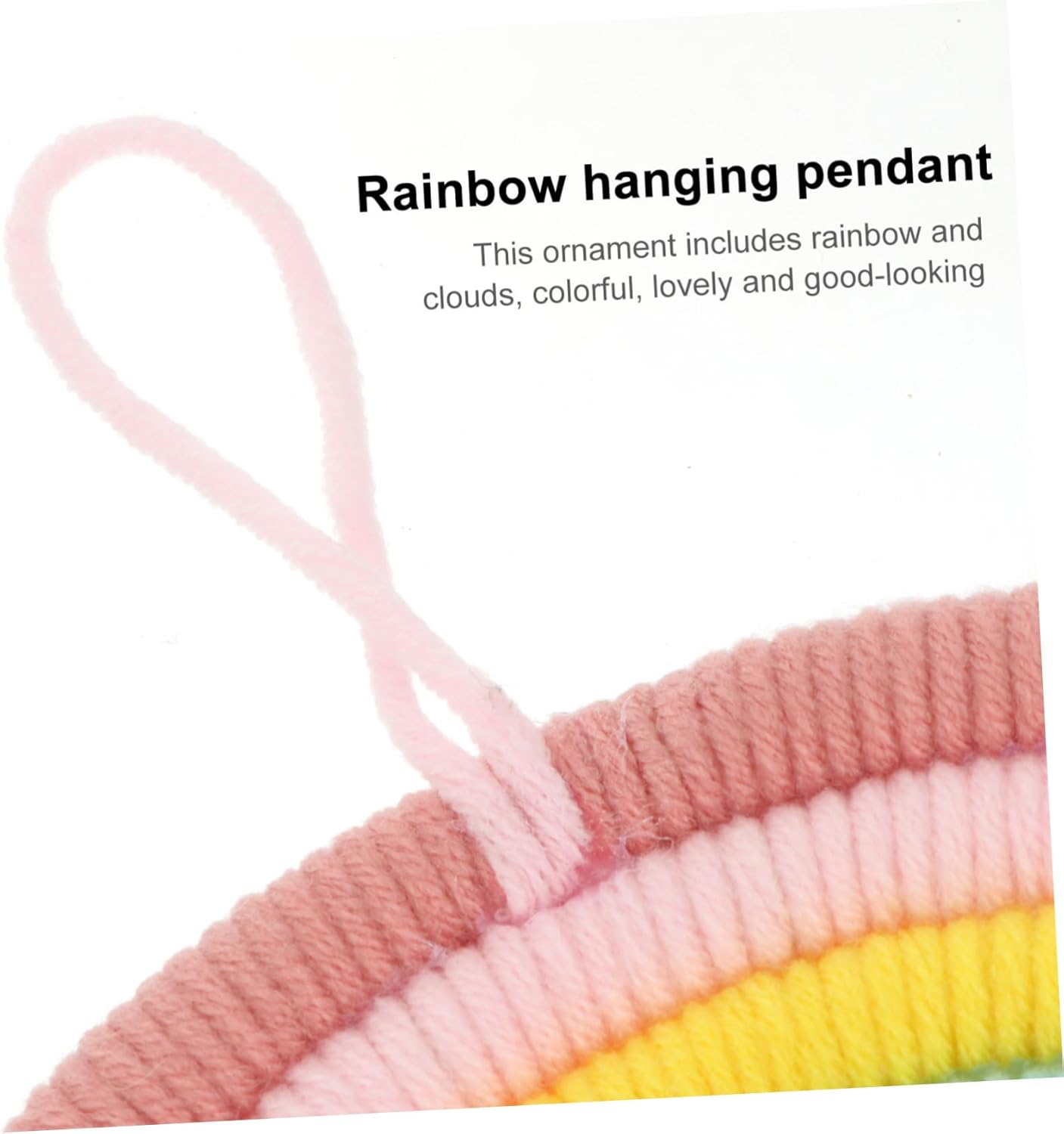 VICASKY Cloud Rainbow Wall Macrame Art Decoration