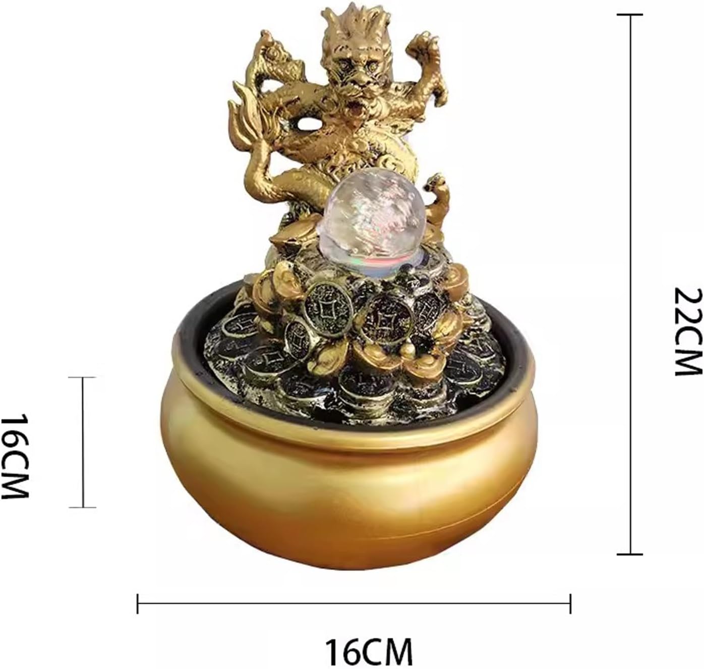 GRFIT Tabletop Fountain Decor Indoor Water Feature