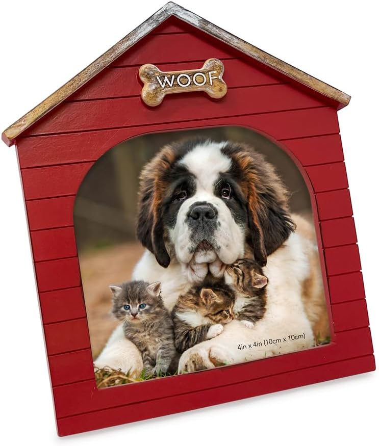 Isaac Jacobs 4x4 Red Resin Woof Doghouse Frame