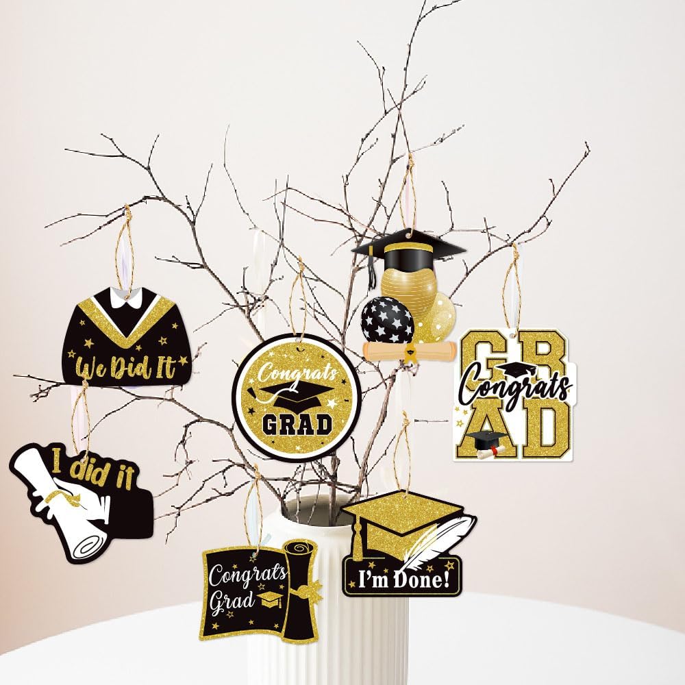 2025 Graduation Hanging Ornament - 27 Pcs Decor Set