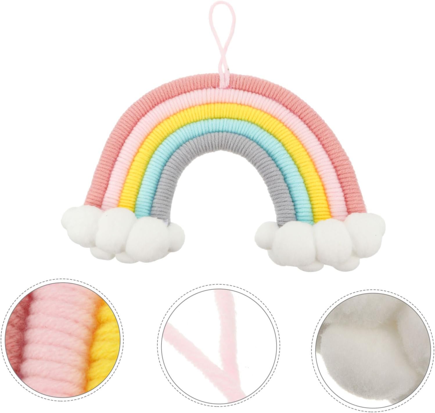 VICASKY Cloud Rainbow Wall Macrame Art Decoration