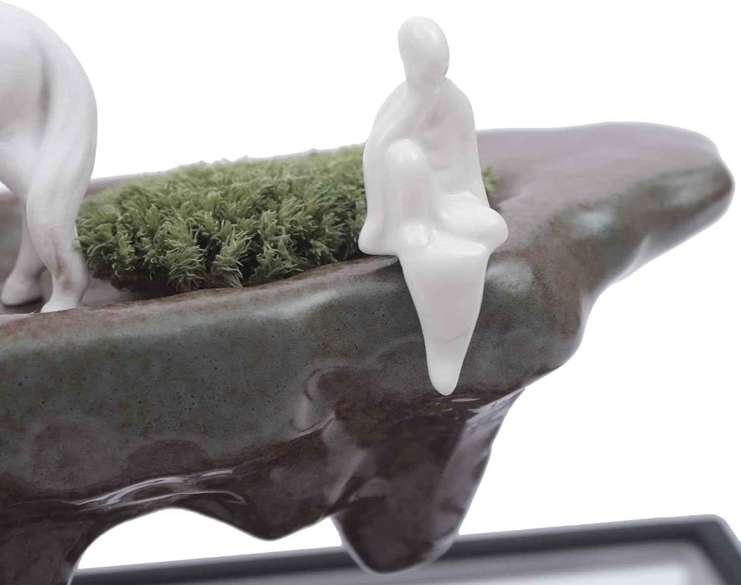 Elegant Tabletop Fountain with LED Lighting and Waterfall