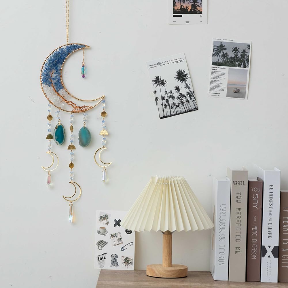 Dream Catchers Decorative Hanging Ornaments with Crystal and Agate