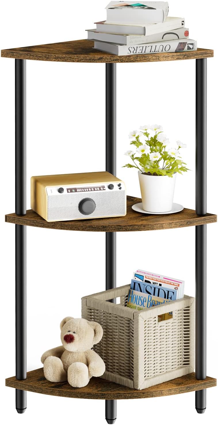 Sriwatan 3-Tier Corner Shelf Stand for Small Space