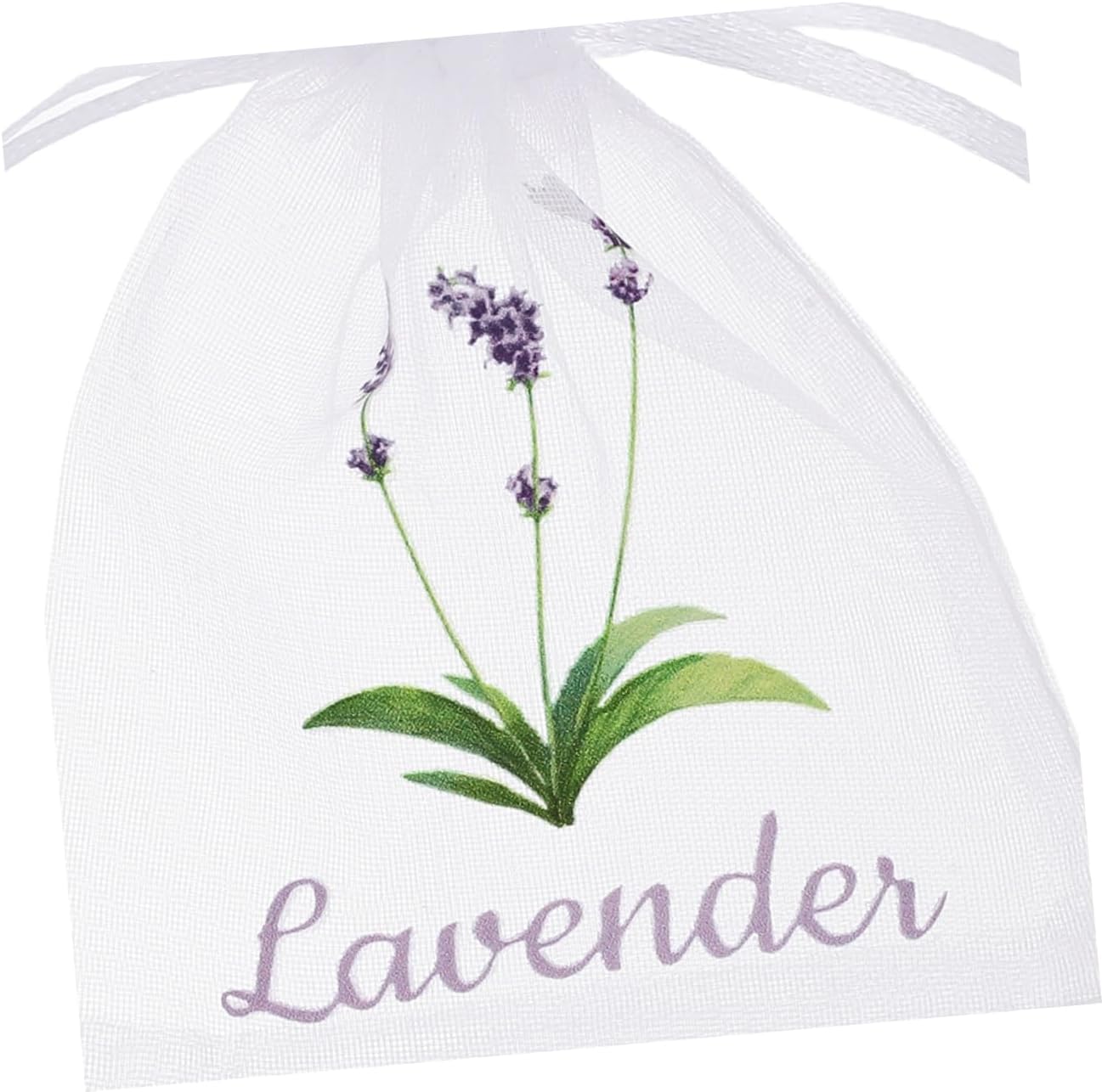HEALLILY 50pcs Lavender Scented Mesh Sachet Bags